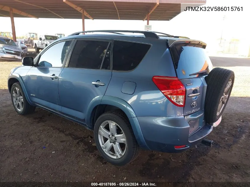 2008 Toyota Rav4 Sport V6 VIN: JTMZK32V586015761 Lot: 40187695