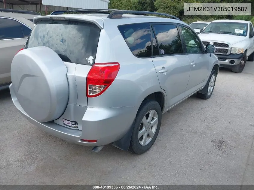 JTMZK31V385019587 2008 Toyota Rav4 Limited V6