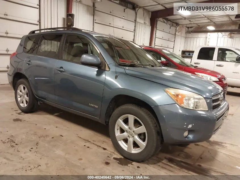 2008 Toyota Rav4 Limited VIN: JTMBD31V986055578 Lot: 40245642