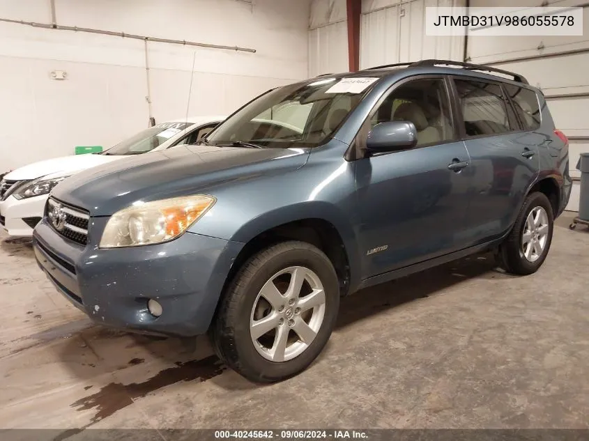 JTMBD31V986055578 2008 Toyota Rav4 Limited