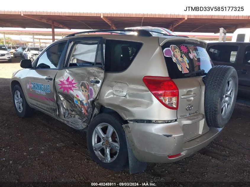 JTMBD33V585177325 2008 Toyota Rav4