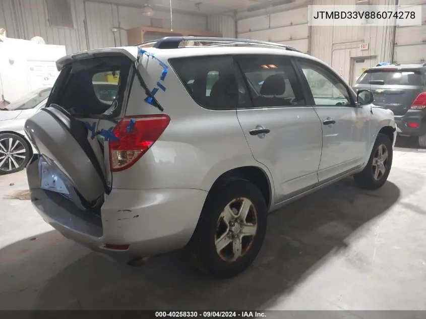 JTMBD33V886074278 2008 Toyota Rav4