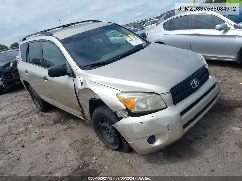 2008 Toyota Rav4 VIN: JTMZD33V685084912 Lot: 40262115