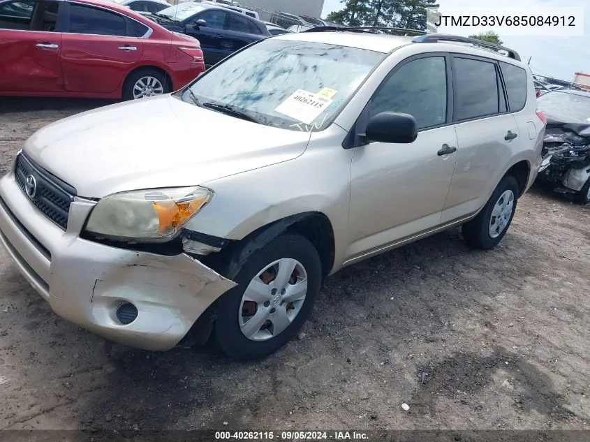 2008 Toyota Rav4 VIN: JTMZD33V685084912 Lot: 40262115