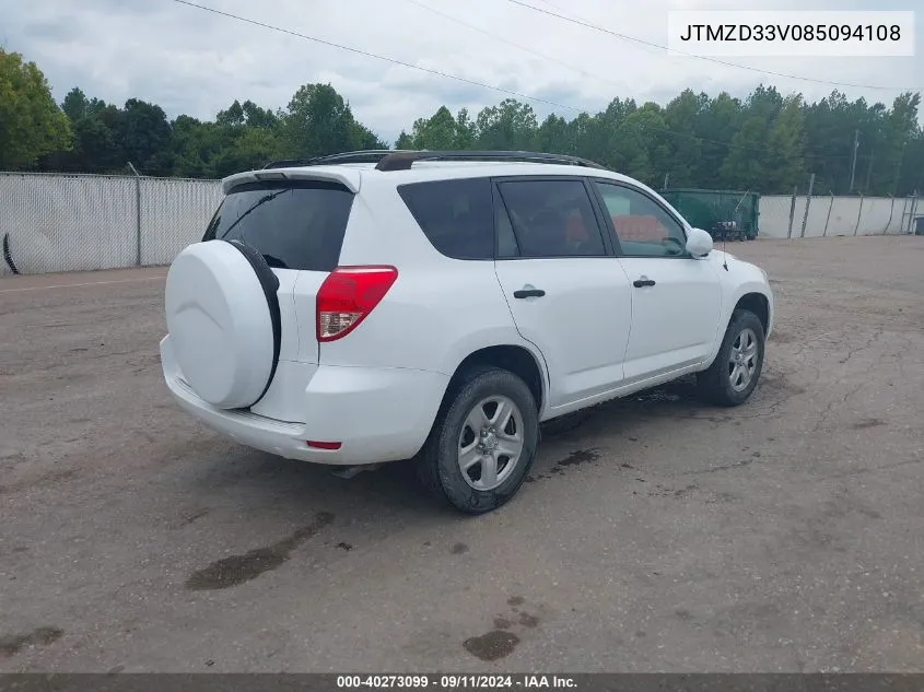 JTMZD33V085094108 2008 Toyota Rav4