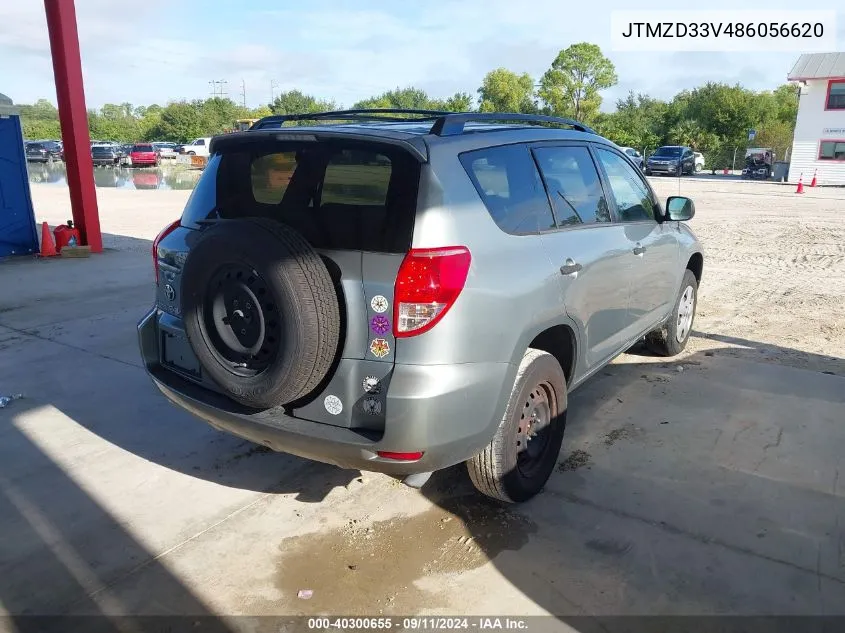 2008 Toyota Rav4 VIN: JTMZD33V486056620 Lot: 40300655