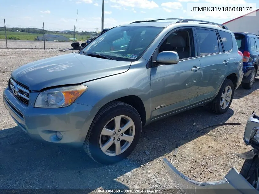 2008 Toyota Rav4 Limited V6 VIN: JTMBK31V186048176 Lot: 40304369