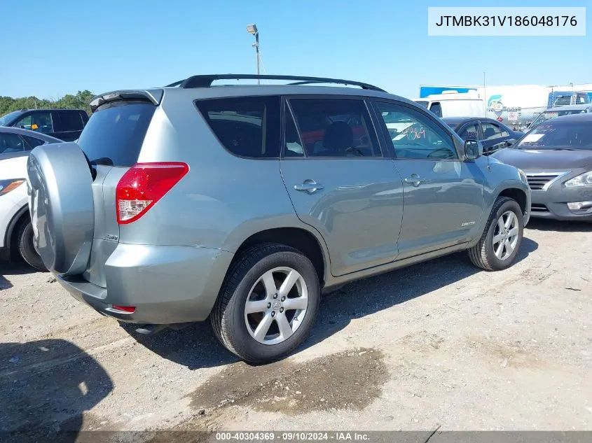 2008 Toyota Rav4 Limited V6 VIN: JTMBK31V186048176 Lot: 40304369