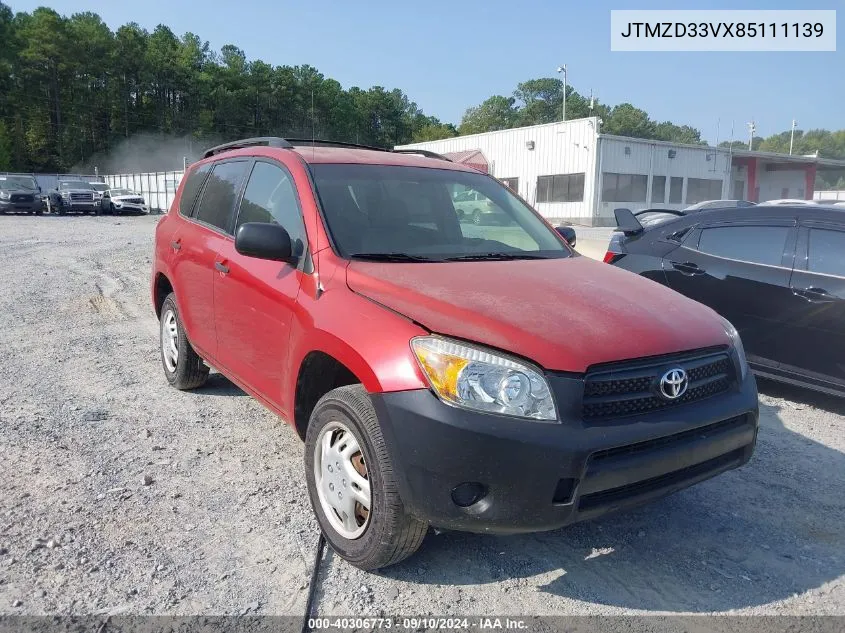 2008 Toyota Rav4 VIN: JTMZD33VX85111139 Lot: 40306773