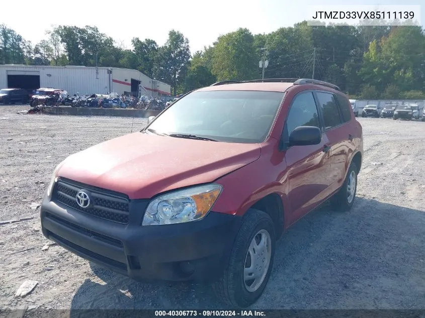 2008 Toyota Rav4 VIN: JTMZD33VX85111139 Lot: 40306773