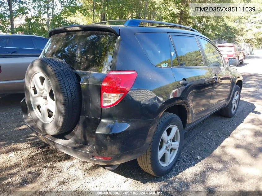 2008 Toyota Rav4 VIN: JTMZD35VX85111039 Lot: 40308965