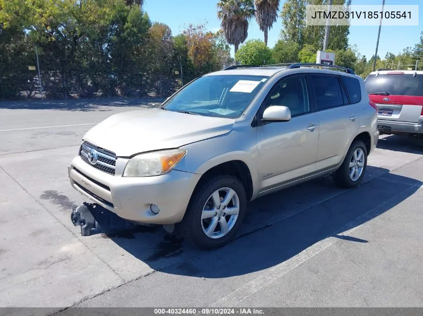 2008 Toyota Rav4 Limited VIN: JTMZD31V185105541 Lot: 40324460