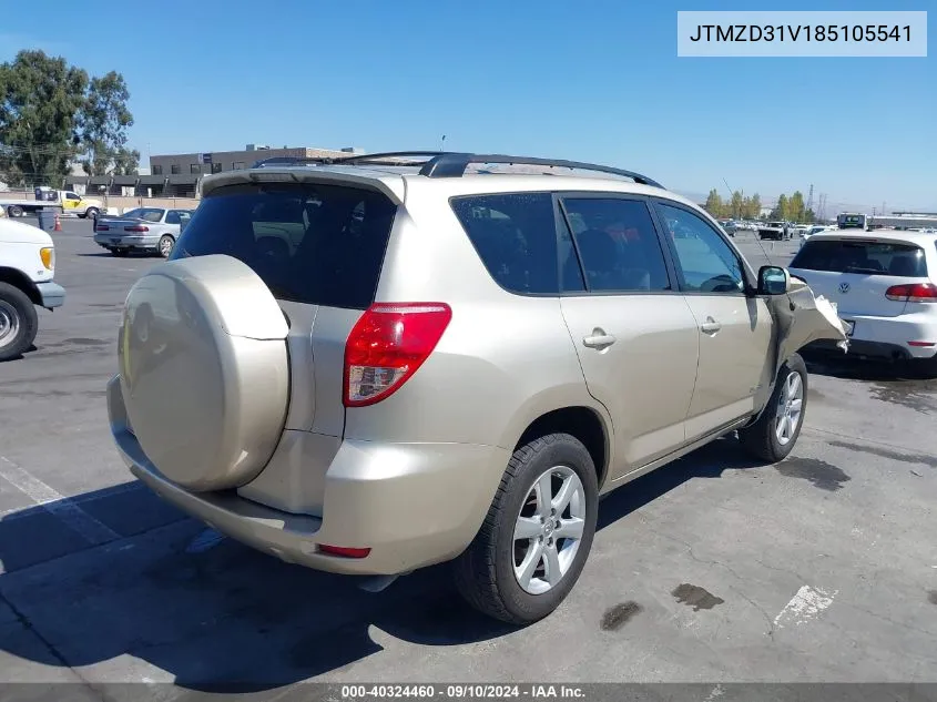 2008 Toyota Rav4 Limited VIN: JTMZD31V185105541 Lot: 40324460