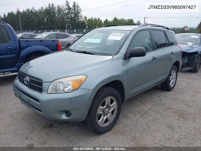 2008 Toyota Rav4 VIN: JTMZD33V985097427 Lot: 40339620