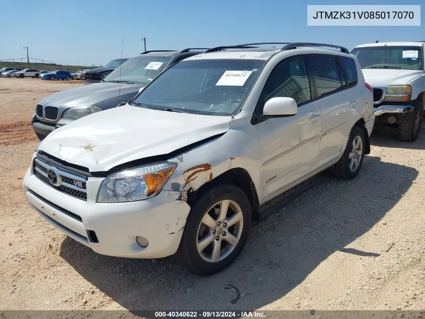 2008 Toyota Rav4 Ltd VIN: JTMZK31V085017070 Lot: 40340622