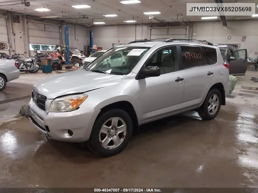 JTMBD33VX85205698 2008 Toyota Rav4