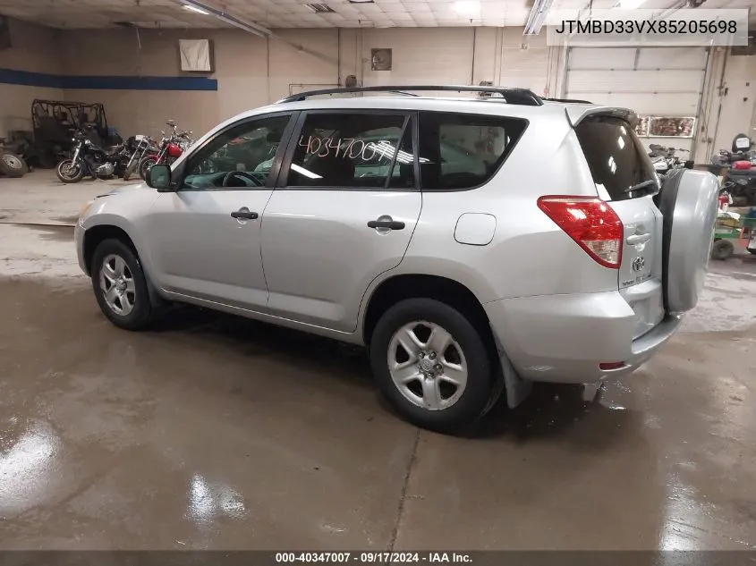 JTMBD33VX85205698 2008 Toyota Rav4