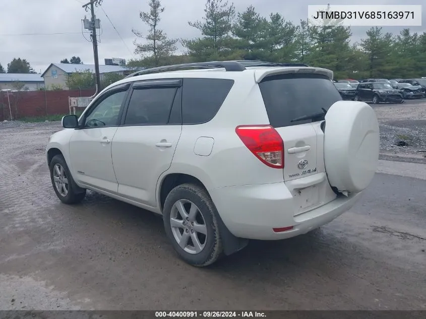 2008 Toyota Rav4 Limited VIN: JTMBD31V685163971 Lot: 40400991