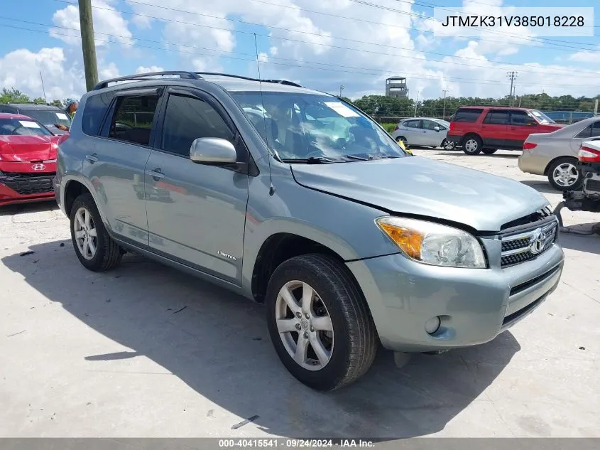 JTMZK31V385018228 2008 Toyota Rav4 Limited V6