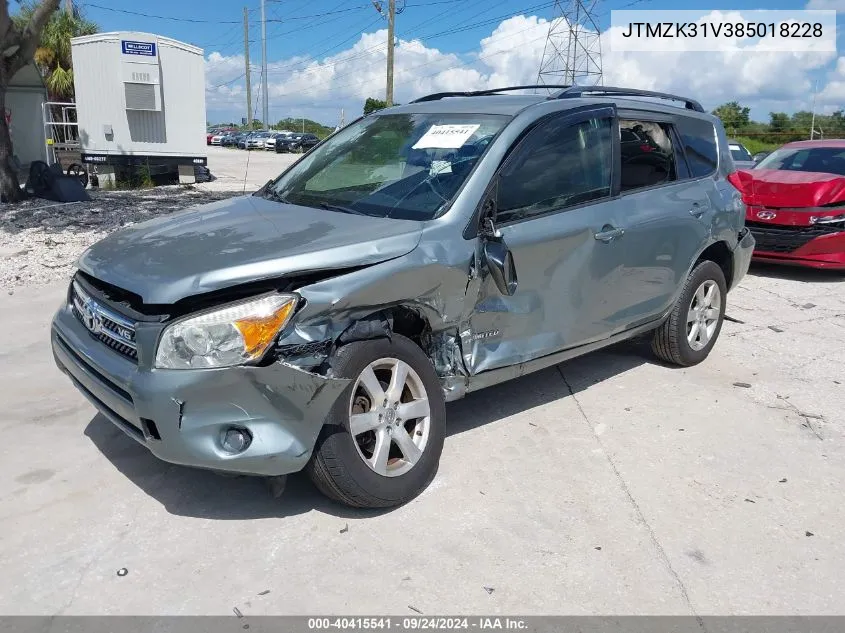 JTMZK31V385018228 2008 Toyota Rav4 Limited V6