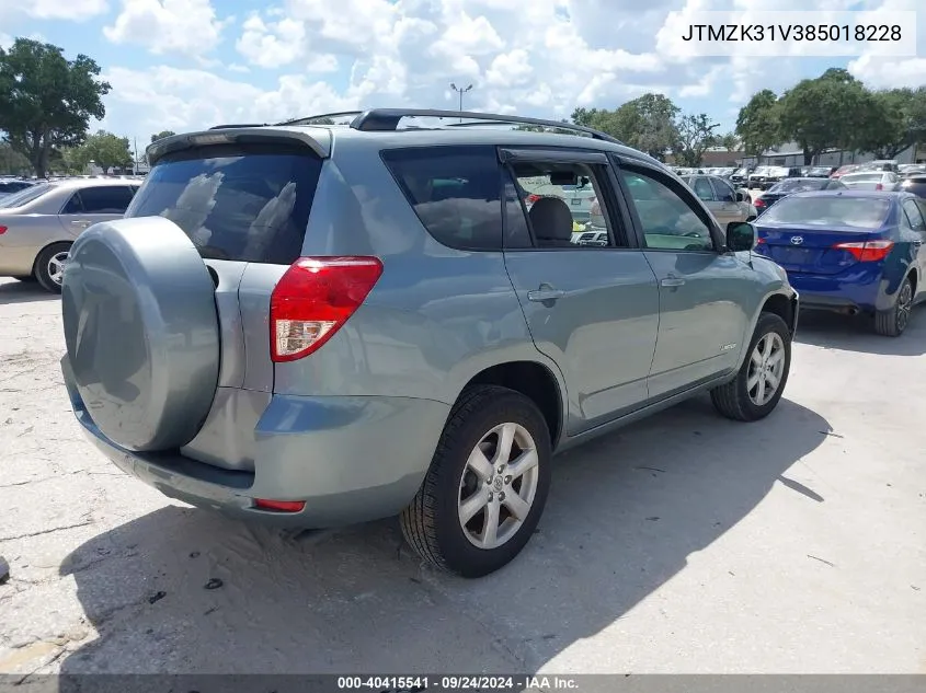 JTMZK31V385018228 2008 Toyota Rav4 Limited V6