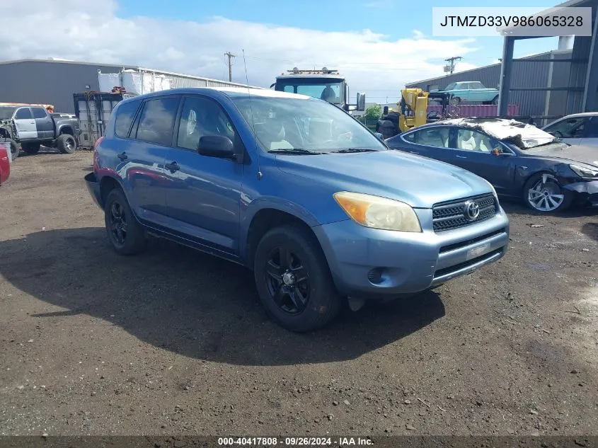 2008 Toyota Rav4 VIN: JTMZD33V986065328 Lot: 40417808