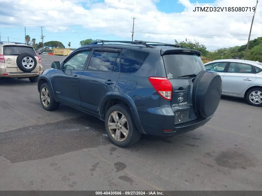 2008 Toyota Rav4 Sport VIN: JTMZD32V185080719 Lot: 40430586