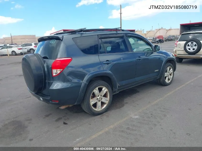 JTMZD32V185080719 2008 Toyota Rav4 Sport