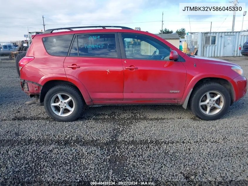 JTMBK32V586045330 2008 Toyota Rav4 Sport V6