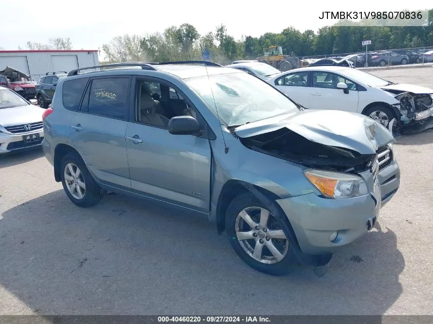 JTMBK31V985070836 2008 Toyota Rav4 Limited V6