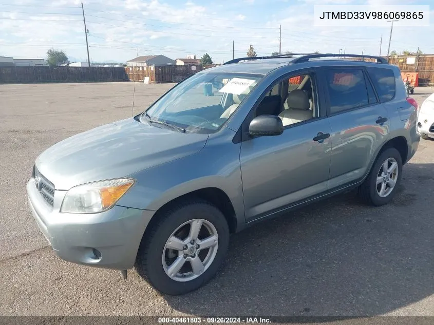 2008 Toyota Rav4 VIN: JTMBD33V986069865 Lot: 40461803