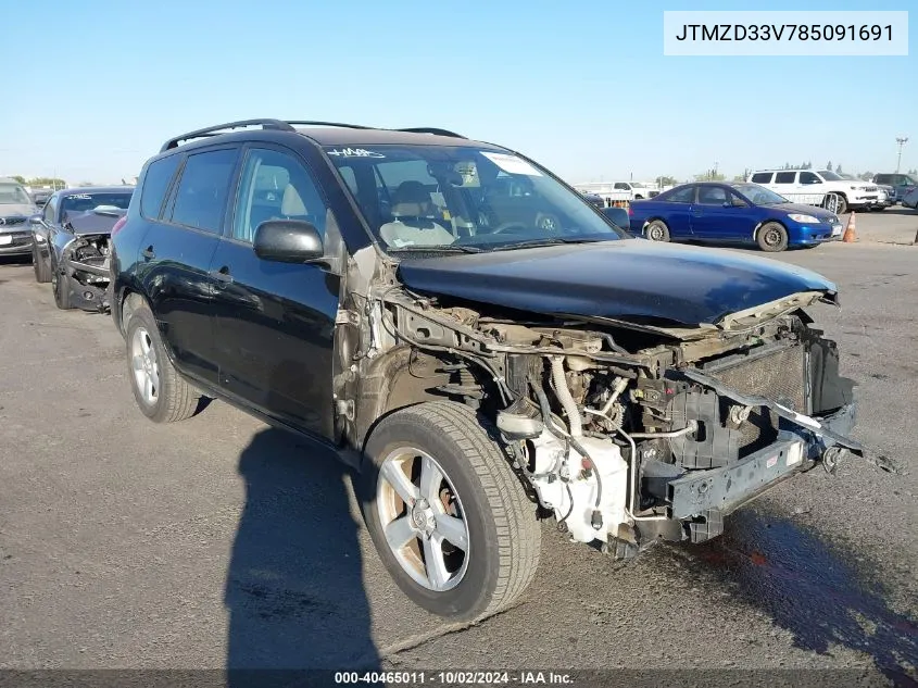 2008 Toyota Rav4 VIN: JTMZD33V785091691 Lot: 40465011