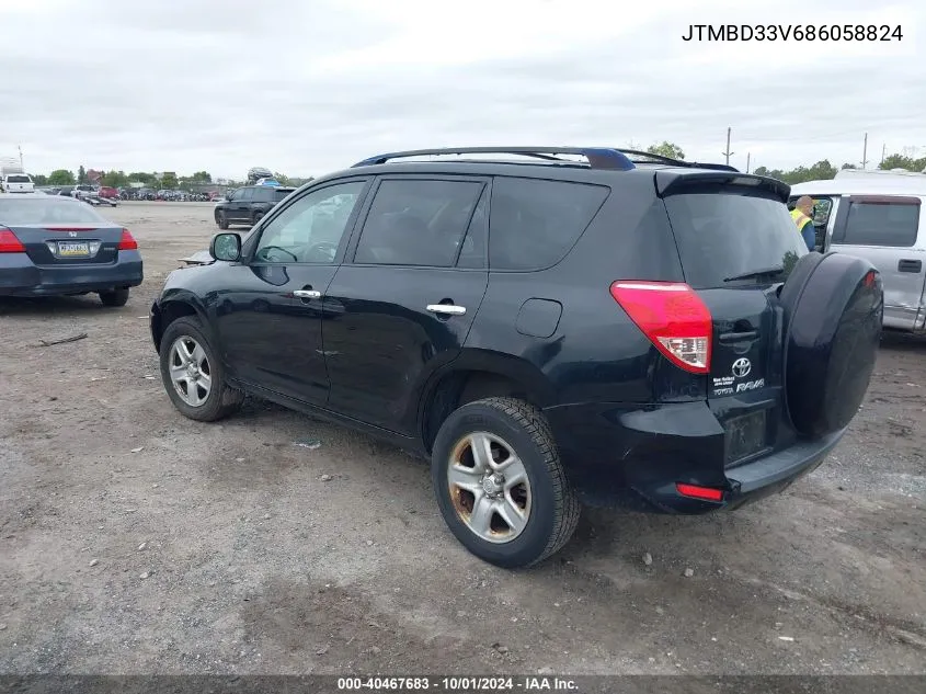 2008 Toyota Rav4 VIN: JTMBD33V686058824 Lot: 40467683