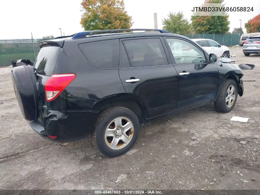 2008 Toyota Rav4 VIN: JTMBD33V686058824 Lot: 40467683