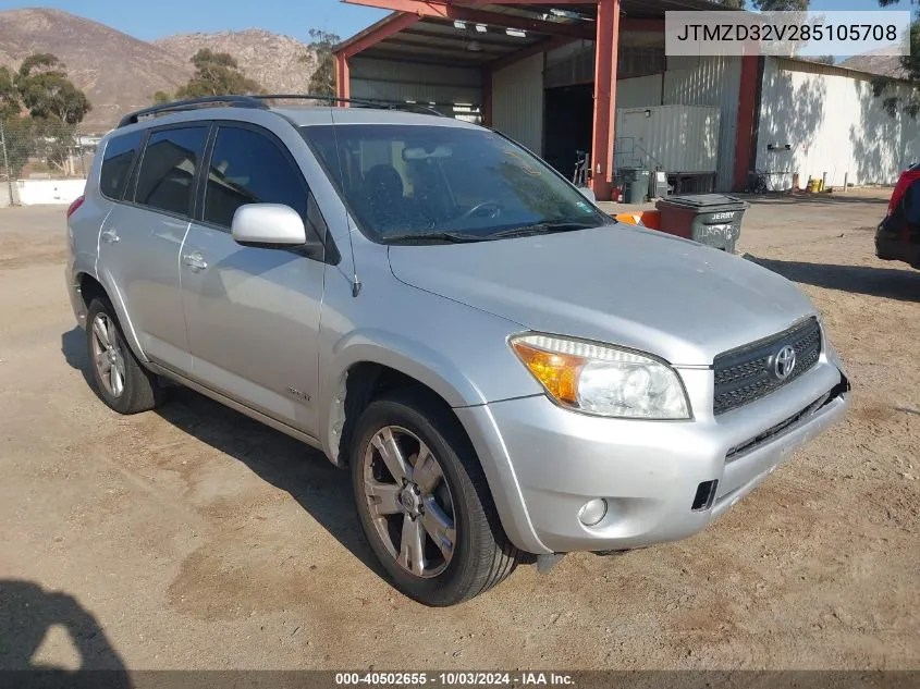 2008 Toyota Rav4 Sport VIN: JTMZD32V285105708 Lot: 40502655