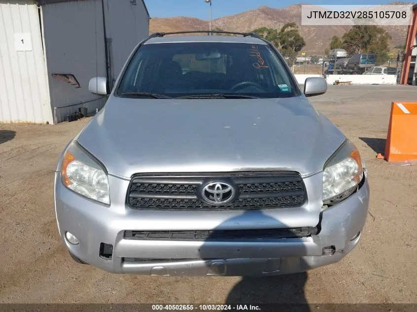 2008 Toyota Rav4 Sport VIN: JTMZD32V285105708 Lot: 40502655