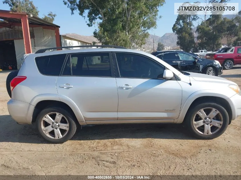 2008 Toyota Rav4 Sport VIN: JTMZD32V285105708 Lot: 40502655