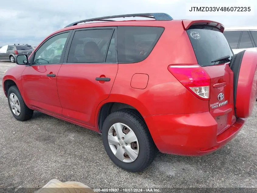 JTMZD33V486072235 2008 Toyota Rav4