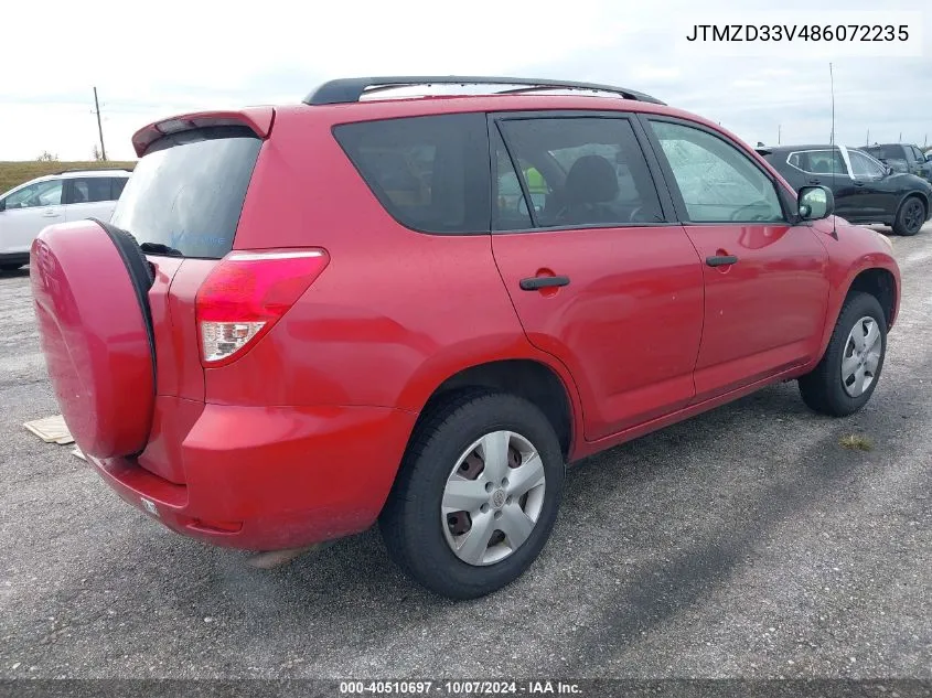 JTMZD33V486072235 2008 Toyota Rav4