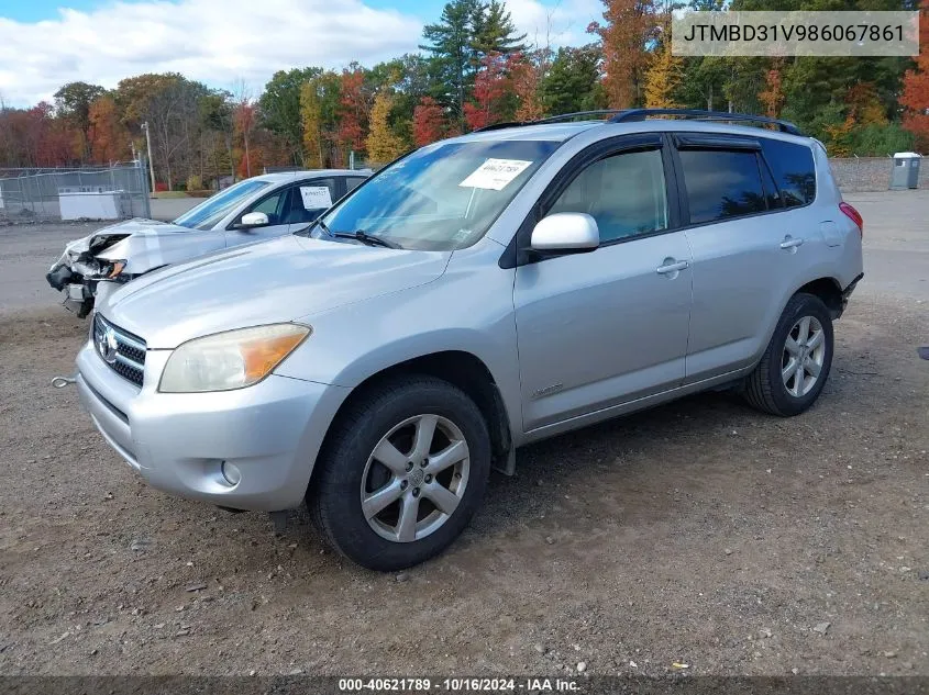 2008 Toyota Rav4 Limited VIN: JTMBD31V986067861 Lot: 40621789