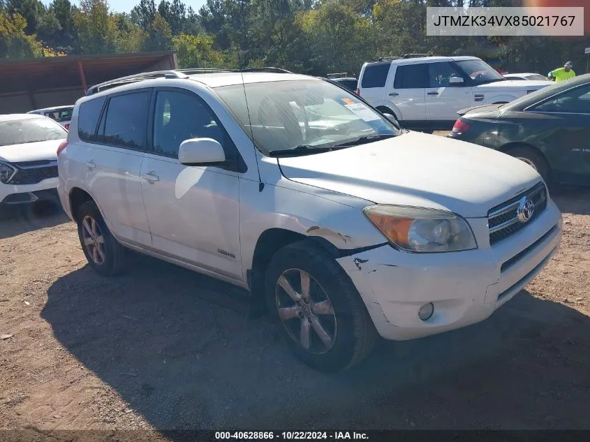 2008 Toyota Rav4 Limited V6 VIN: JTMZK34VX85021767 Lot: 40628866