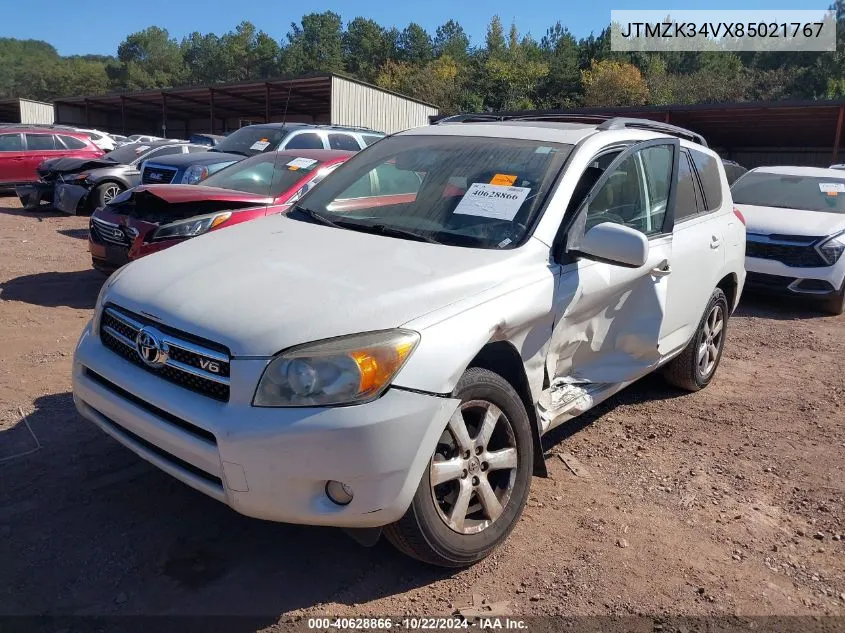 2008 Toyota Rav4 Limited V6 VIN: JTMZK34VX85021767 Lot: 40628866