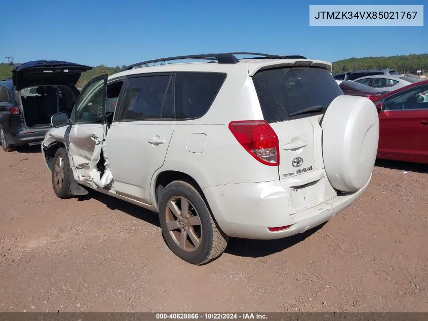 2008 Toyota Rav4 Limited V6 VIN: JTMZK34VX85021767 Lot: 40628866