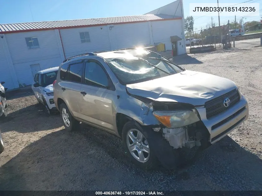 2008 Toyota Rav4 VIN: JTMBD33V185143236 Lot: 40636748