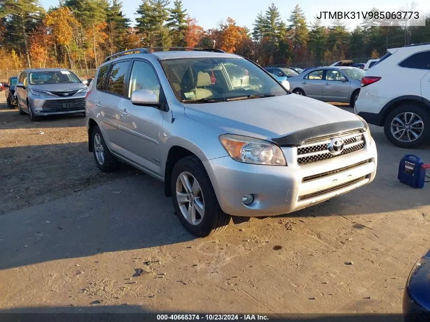 2008 Toyota Rav4 Limited V6 VIN: JTMBK31V985063773 Lot: 40665374