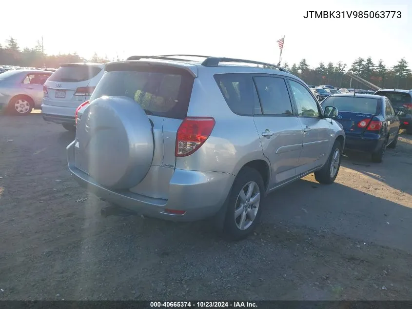 2008 Toyota Rav4 Limited V6 VIN: JTMBK31V985063773 Lot: 40665374