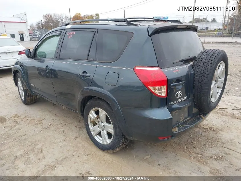 2008 Toyota Rav4 Sport VIN: JTMZD32V085111300 Lot: 40682063