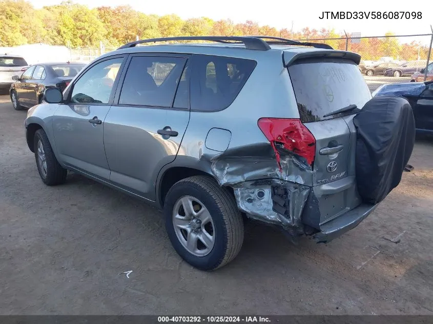 JTMBD33V586087098 2008 Toyota Rav4