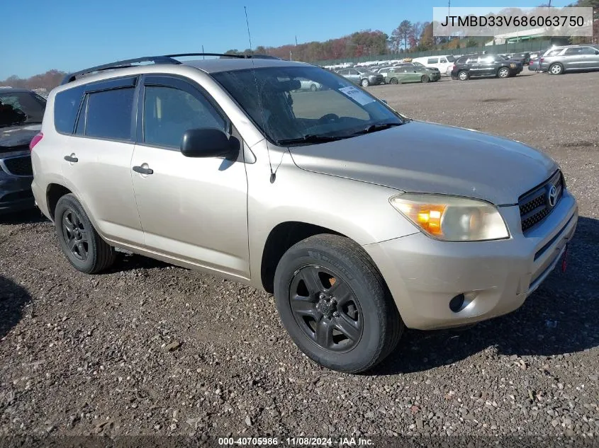 2008 Toyota Rav4 VIN: JTMBD33V686063750 Lot: 40705986