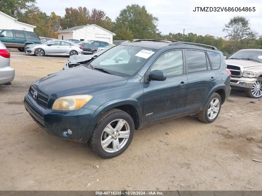 JTMZD32V686064865 2008 Toyota Rav4 Sport